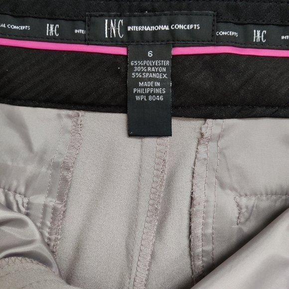 INC International Concepts Women's Trousers Size 6 Tan Pantsuits Office Formal - Picture 6 of 11